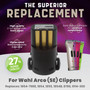 Quad Charger WITH 4 Replacement Batteries for Wahl Arco & Arco SE Pet Hair Clippers