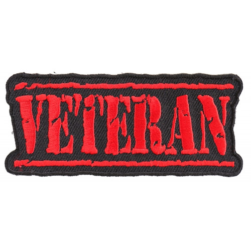 Product photo of VETERAN distressed in red available at Forever And Always Online, Farmerville, Louisiana.