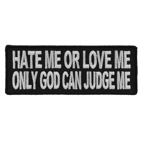 Forever And Always Carries Hate Me or Love Me 4 x 1.5 Patches