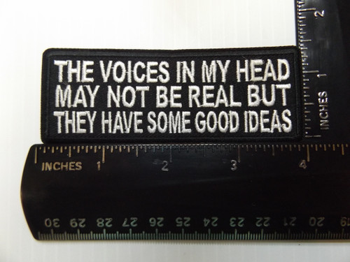 Product photo of THE VOICES IN MY HEAD MAY NOT BE REAL BUT THEY HAVE SOME GOOD IDEAS available at Forever And Always Online, Farmerville, Louisiana.