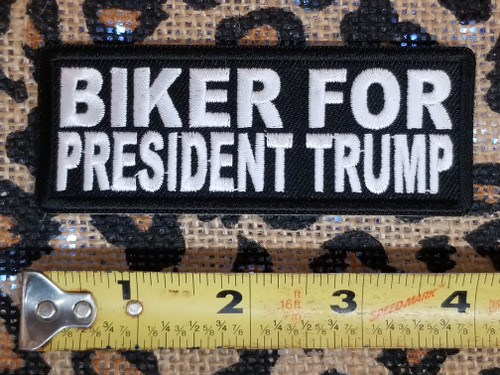Product photo of Biker for President Trump available at Forever And Always Online, Farmerville, Louisiana.