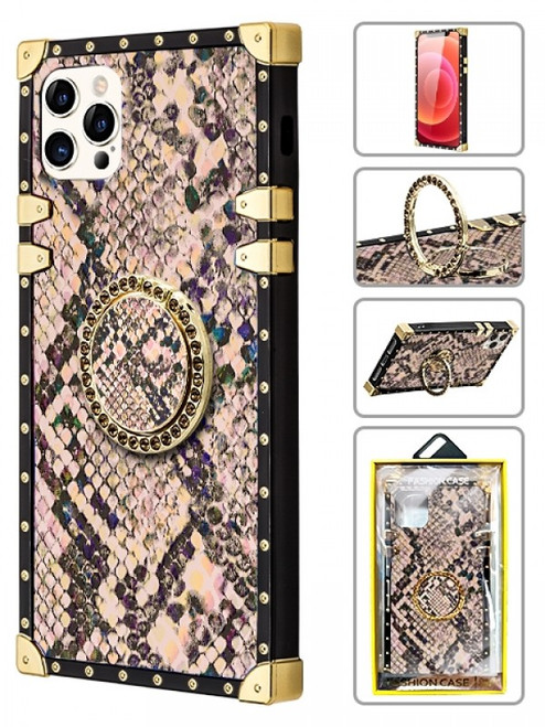 Product photo of the TPU HOLOGRAPHIC SHINE SNAKE PRINT CASE PK fashion phone case, showing the full design, color, and texture, available at Forever And Always Online.