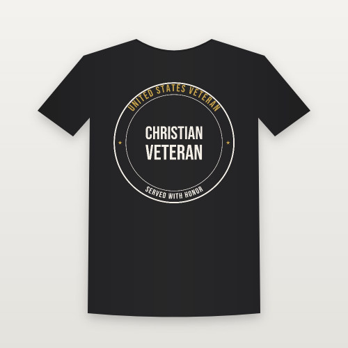 Christian Veteran Veteran T-Shirt - Black