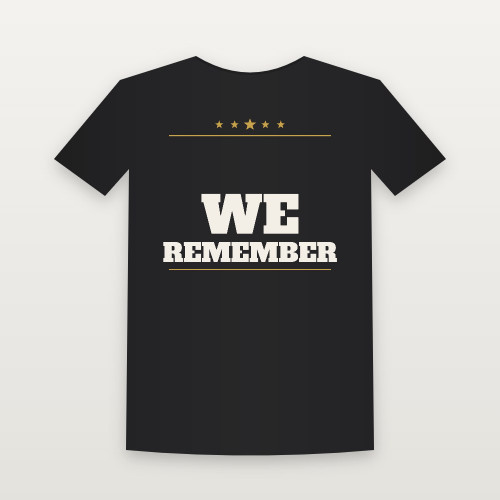 We Remember Veteran Short Sleeve Tee (Star Banner) - Black