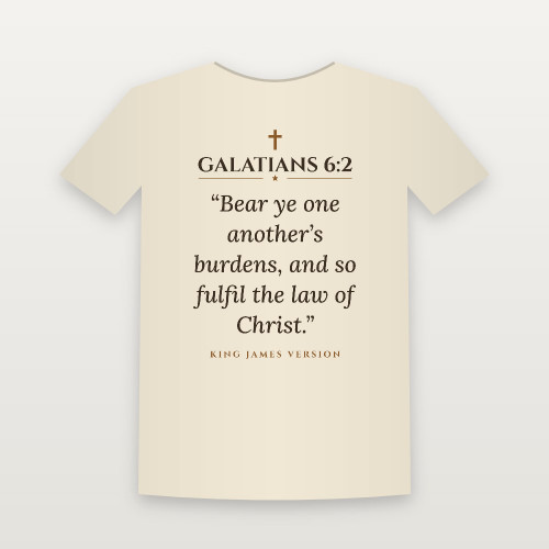 Galatians 6:2 KJV Christian Women's Relaxed Tee (Classic) - Natural