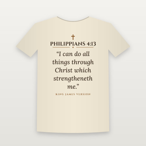 Philippians 4:13 KJV Christian Youth Tee (Classic) - Natural