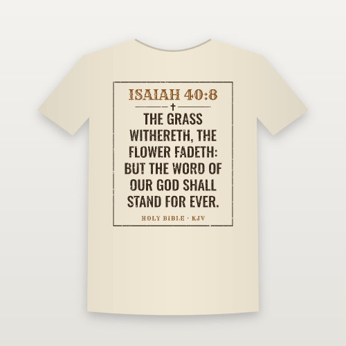 Isaiah 40:8 KJV Christian Youth Tee (Vintage) - Natural