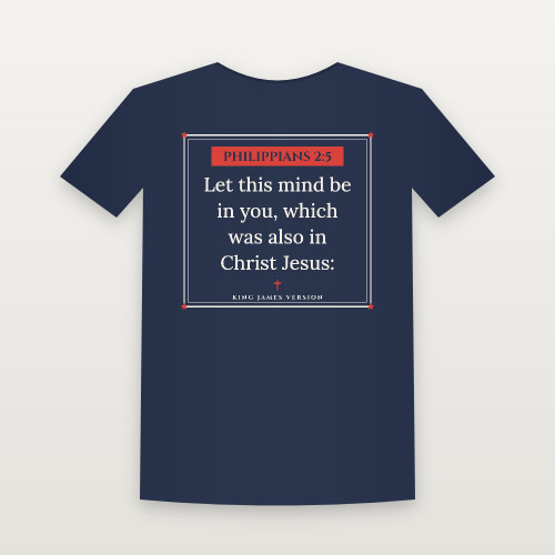 Philippians 2:5 KJV Christian Youth Tee (Framed) - Navy