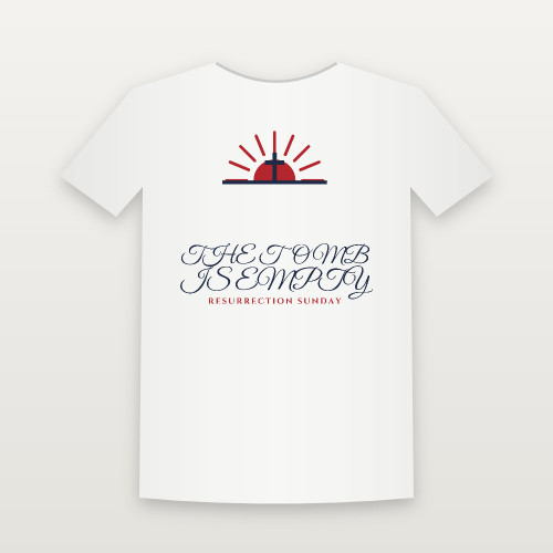 The Tomb Is Empty Easter Christian Women's Relaxed Tee (Holiday) - White