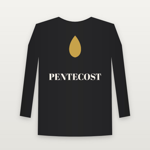 Pentecost Christian Youth Long Sleeve Tee (Holiday) - Black