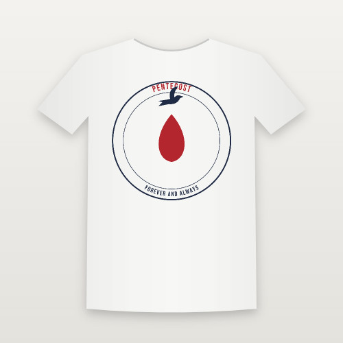 Pentecost Christian Toddler Tee (Emblem Badge) - White