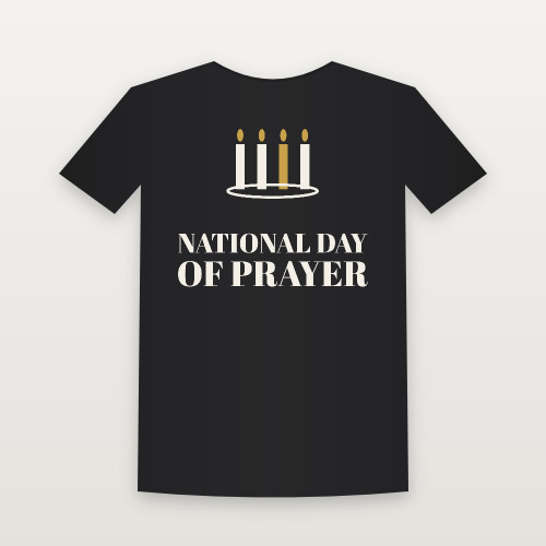 National Day of Prayer Christian Toddler Tee (Holiday) - Black