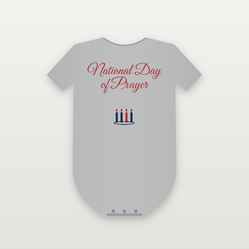 National Day of Prayer Christian Baby One Piece (Holiday Script) - Heather Gray