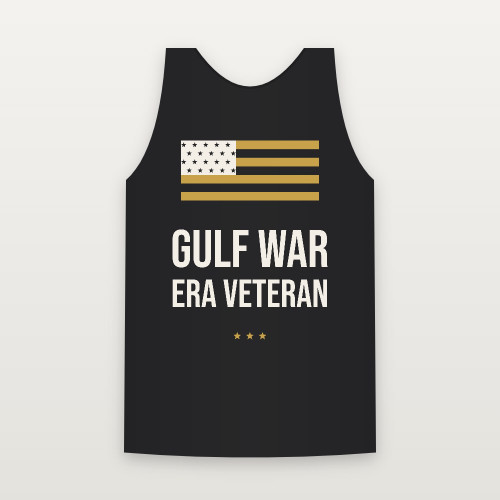 Gulf War Era Veteran Tank Top (Flag) - Black
