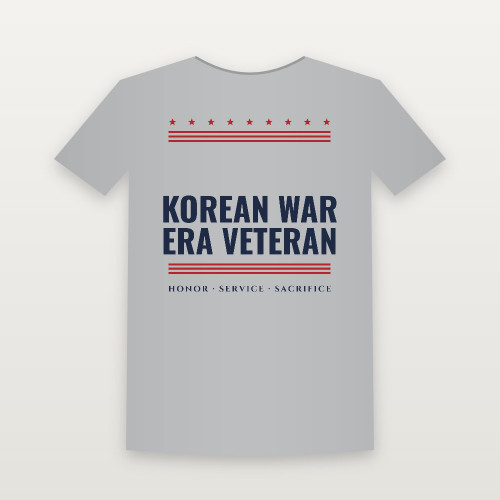 Korean War Era Veteran Women's Relaxed Tee (Stars & Stripes) - Heather Gray