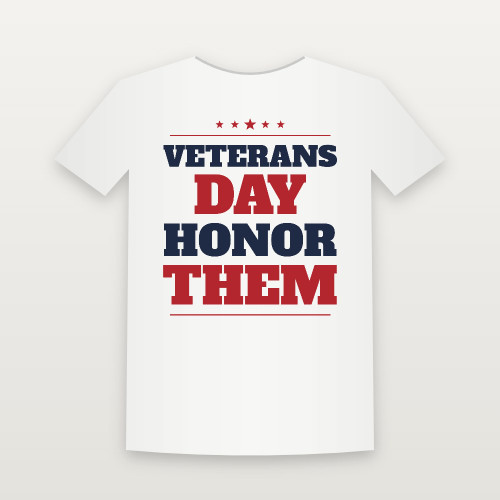 Veterans Day · Honor Them Women's Relaxed Tee (Star Banner) - White