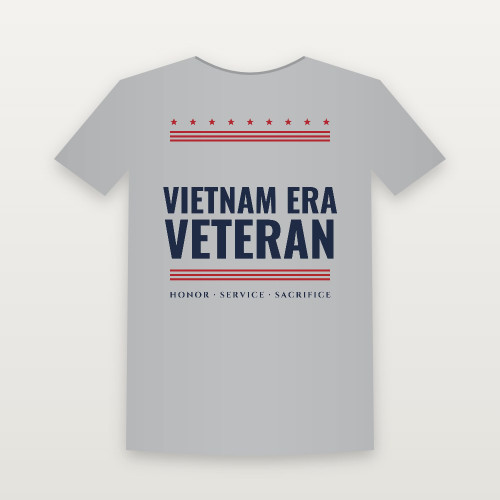 Vietnam Era Veteran Youth Tee (Stars & Stripes) - Heather Gray