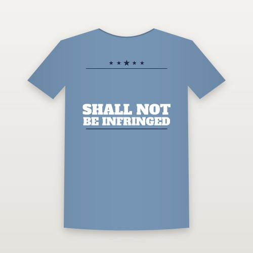 Shall Not Be Infringed Patriotic Youth Tee (Star Banner) - Heather Blue