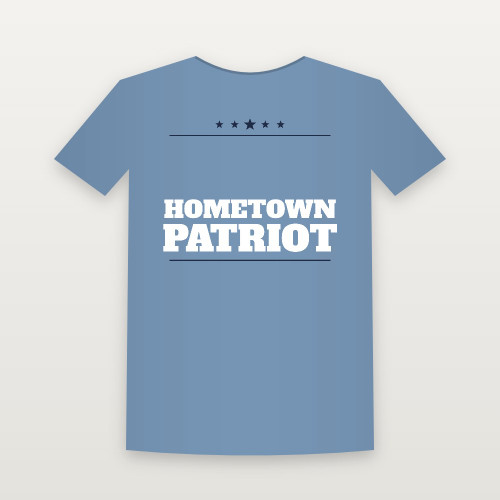 Hometown Patriot Youth Tee (Star Banner) - Heather Blue