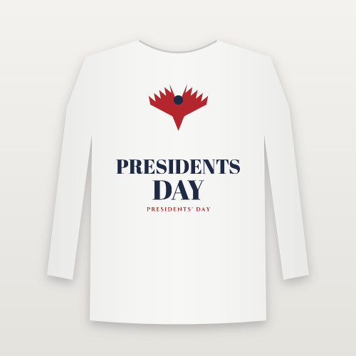 Presidents Day Presidents' Day Christian Youth Long Sleeve Tee (Holiday) - White