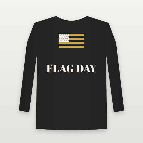 Flag Day Christian Youth Long Sleeve Tee (Holiday) - Black