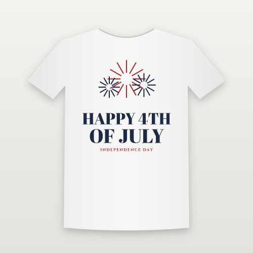 Happy 4th of July Fourth of July Christian Toddler Tee (Holiday) - White