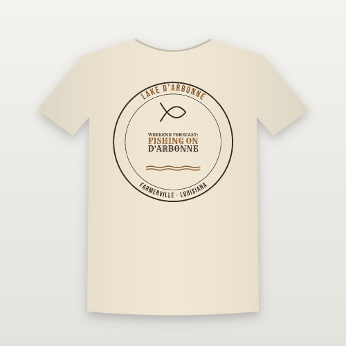 Weekend Forecast: Fishing on D'Arbonne Youth Tee (Lake Badge) - Natural