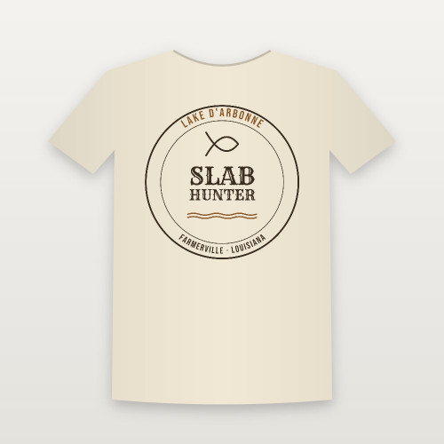 Slab Hunter Lake D'Arbonne Youth Tee (Lake Badge) - Natural