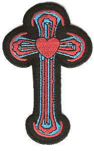 Product photo of Cross with Heart available at Forever And Always Online, Farmerville, Louisiana.