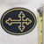 Product photo of Yellow Cross in oval available at Forever And Always Online, Farmerville, Louisiana.