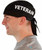 Product photo of the VETERAN Du Rag Skull Cap Bandanna Christian biker du rag and skull cap, showing the bold faith-based print design, available at Forever And Always in Farmerville, Louisiana.