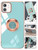 Product photo of the FASHION RING MAGNETIC GPS CAR MOUNT PHONE CASE TEAL fashion phone case, showing the full design, color, and texture, available at Forever And Always Online.
