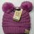 Product photo of the BABY C.C BEANIE DBL POM NW LAVENDER baby beanie hat, showing the soft knit fabric, color, and pom pom detail, available at Forever And Always Online.