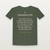 Habakkuk 3:19 KJV Christian T-Shirt - Military Green
