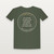 2 Timothy 1:7 KJV Christian Women's Relaxed Tee (Round Badge) - Military Green
