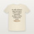 Psalm 46:10 KJV Christian T-Shirt - Natural