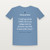 Psalm 91:2 KJV Christian T-Shirt - Heather Blue