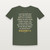 Revelation 21:4 KJV Christian T-Shirt - Military Green