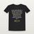 John 11:25 KJV Christian T-Shirt - Black