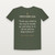 Proverbs 22:6 KJV Christian T-Shirt - Military Green