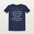 1 Corinthians 13:4 KJV Christian Women's Relaxed Tee (Script) - Navy