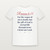 Romans 6:23 KJV Christian Women's Relaxed Tee (Script) - White