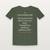Galatians 5:22 KJV Christian T-Shirt - Military Green