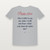 Psalm 118:6 KJV Christian Women's Relaxed Tee (Script) - Heather Gray