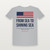 From Sea to Shining Sea Patriotic T-Shirt - Heather Gray