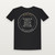 Psalm 147:3 KJV Christian Women's Relaxed Tee (Round Badge) - Black