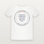 Psalm 63:3 KJV Christian Women's Relaxed Tee (Round Badge) - White