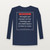Proverbs 31:25 KJV Christian Long Sleeve Tee (Framed) - Navy