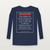 John 16:33 KJV Christian Long Sleeve Tee (Framed) - Navy