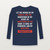Psalm 19:14 KJV Christian Long Sleeve Tee (Bold Type) - Navy